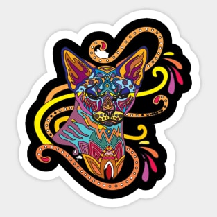 Mandala Cat Sticker